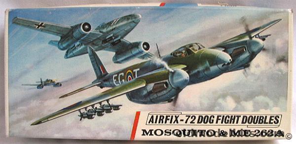 Airfix 1/72 Dog Fight Doubles Me262 + Mosq., D362F plastic model kit